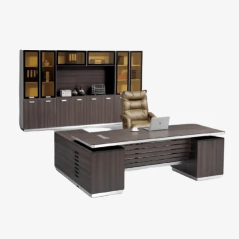 Bureau de direction haut de gamme avec espace de rangement