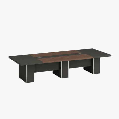 Table de réunion longue pour grandes équipes
