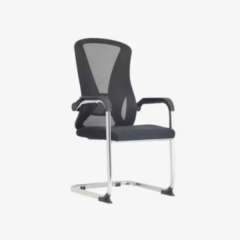 Chaise de bureau pour salle de conférence en mesh noir