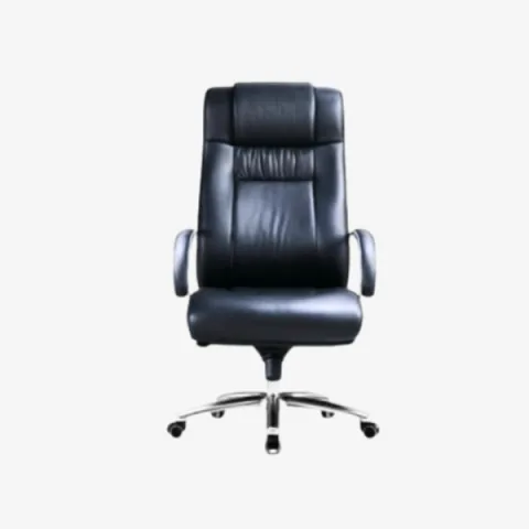Fauteuil de direction en cuir avec assise grand confort
