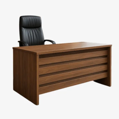 Bureau de travail individual premium en bois avec conception fonctionnelle et esthétique