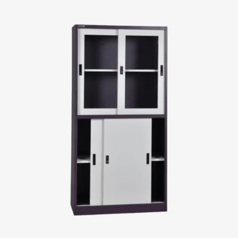 Mobilier de classement en métal avec portes coulissantes