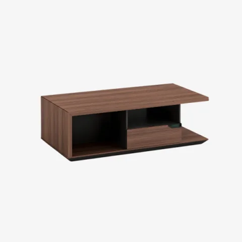 Table basse de direction avec compartiments intégrés
